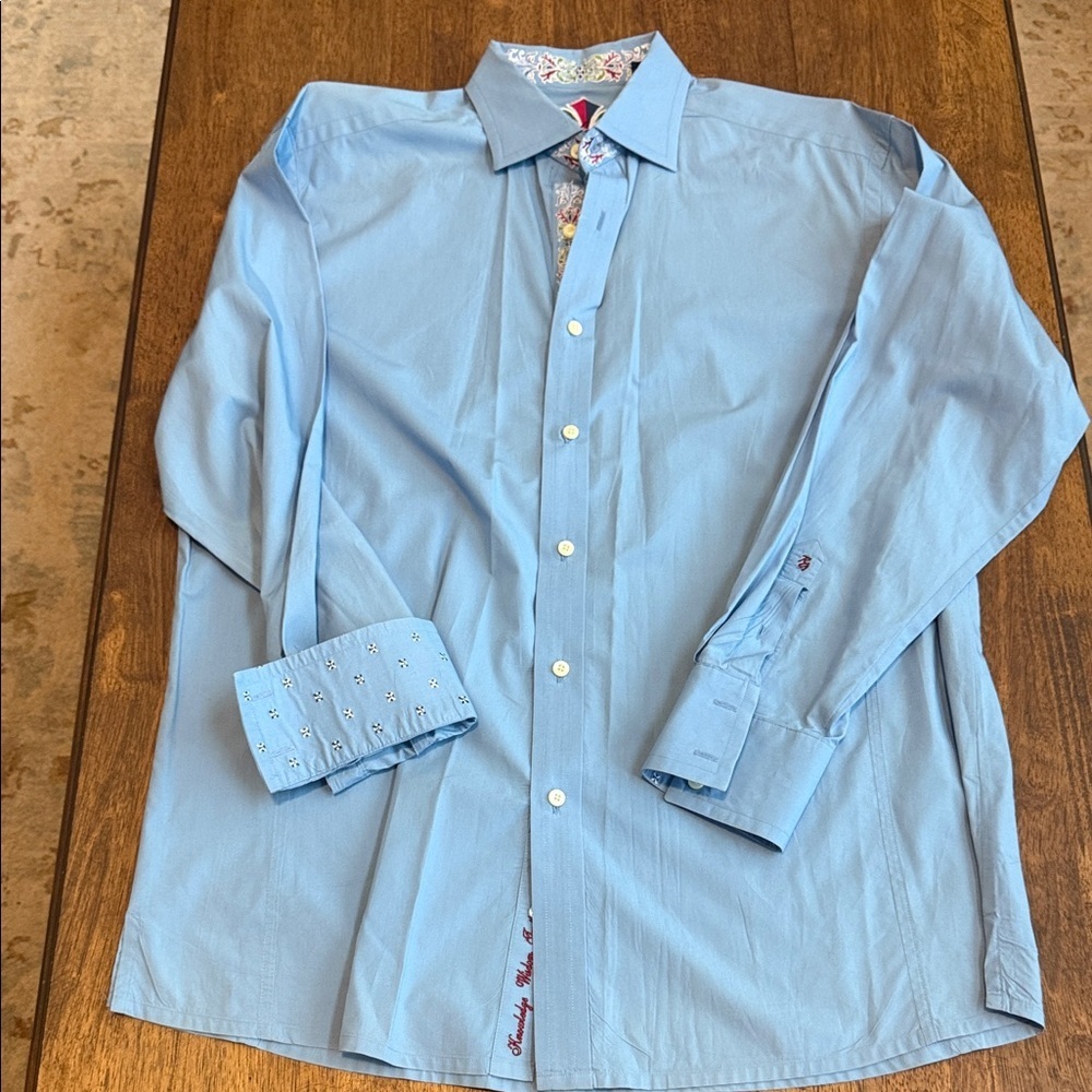 Robert Graham Sky Blue Dress Shirt